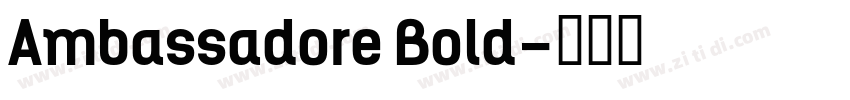 Ambassadore Bold字体转换